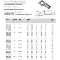 Kabelové oko lisovací Cu lehčené 50mm2/M12
